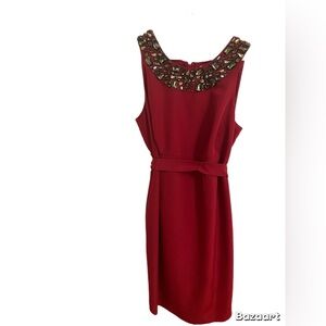 Red A Pea in the Pod Formal Maternity Dress Size Small